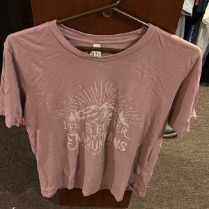 Bella Canvas Dusty Rose Mountain Tee